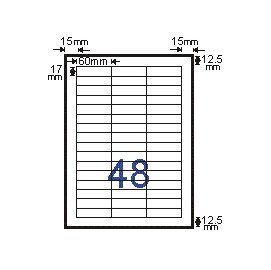 (#34) L1760 (48格) A4三用電腦標籤20